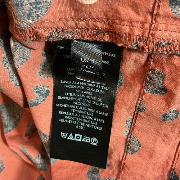 Maeve Anthropologie Medium The Somerset Maxi Dress Cotton Tiered Washed Brown - Picture 8 of 9